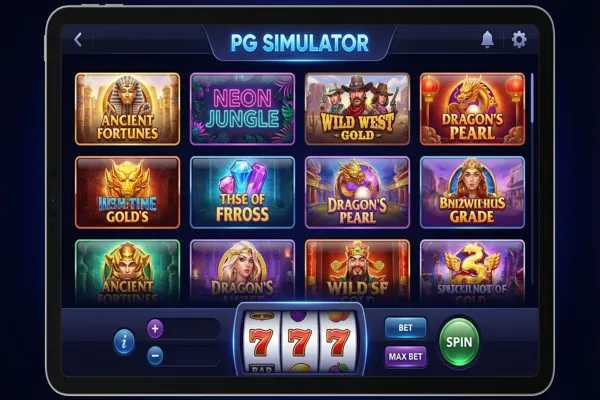PG模拟器多游戏选择界面展示
